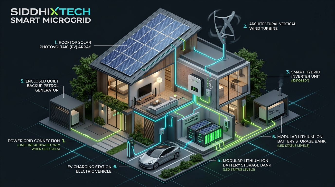SiddhiXTech Intelligent Home Microgrid